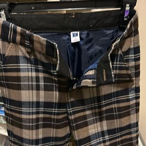 JANIE AND JACK boys 10 lines woodland brown tartan pant. No stains,rips.tears